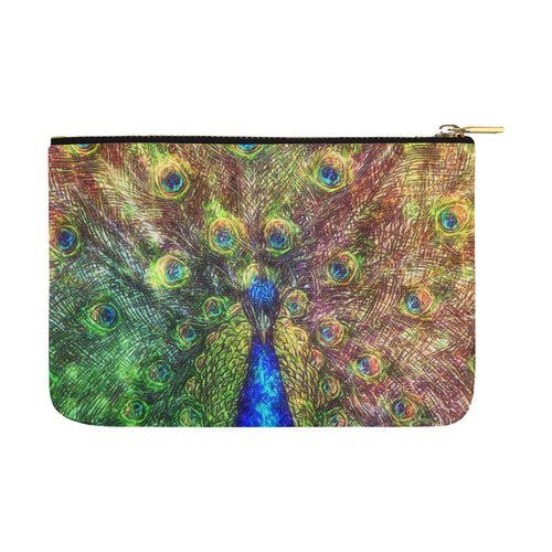 peacock Carry-All Pouch 12.5''x8.5''