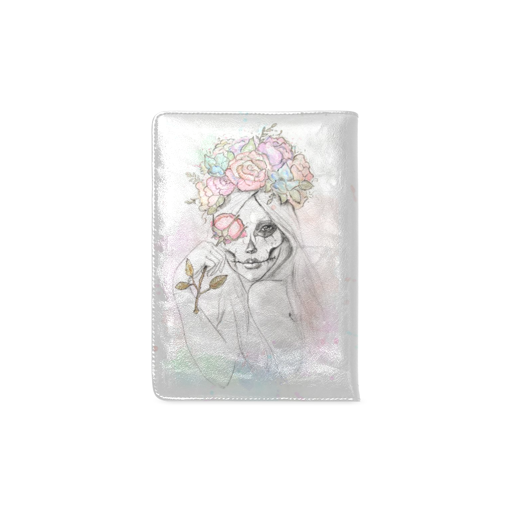 Boho Queen, skull girl, watercolor woman Custom NoteBook A5