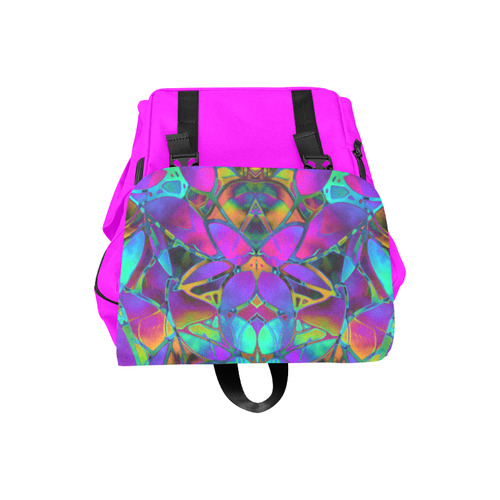 Floral Fractal Art G308 Casual Shoulders Backpack (Model 1623)