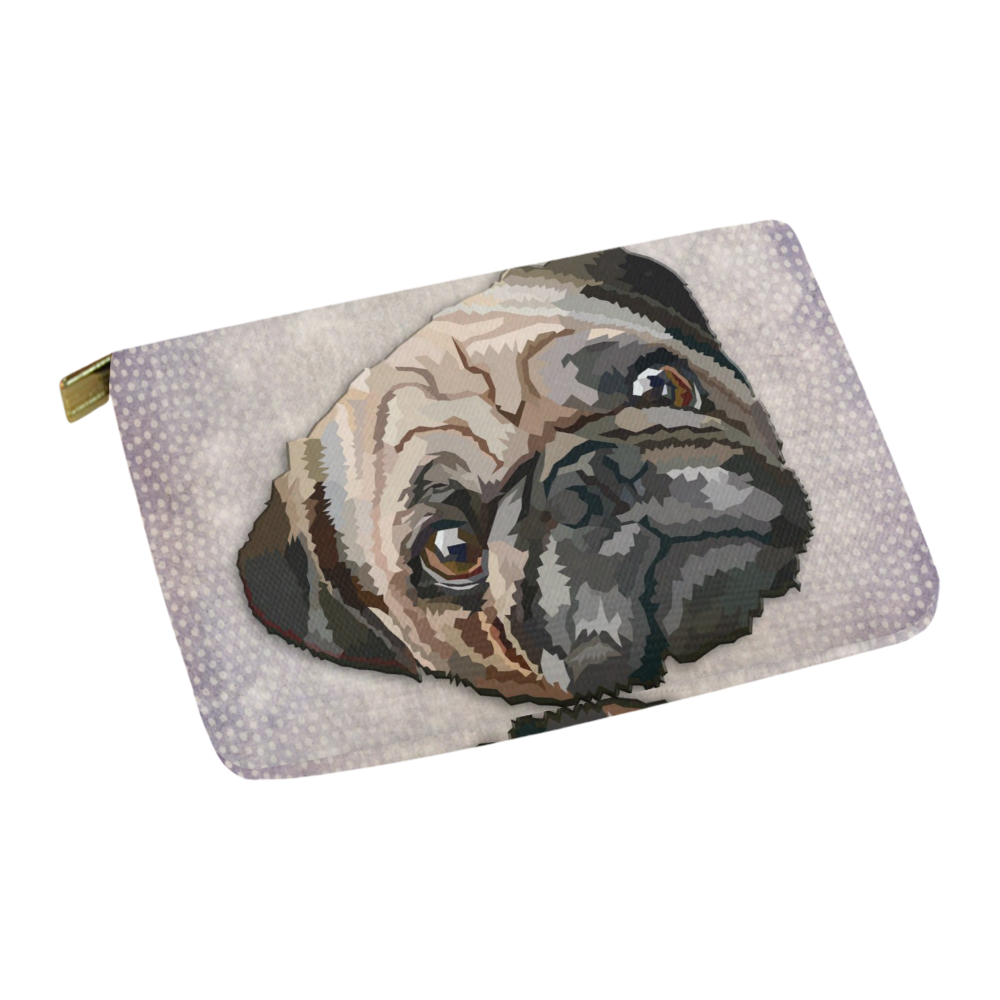 pug love Carry-All Pouch 12.5''x8.5''