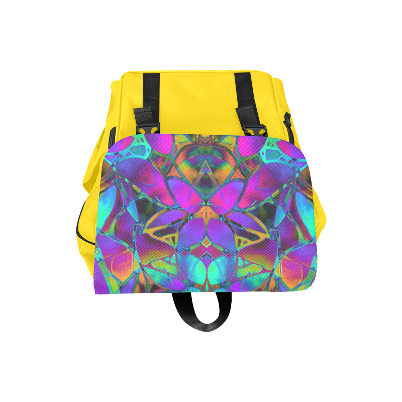 Floral Fractal Art G308 Casual Shoulders Backpack (Model 1623)