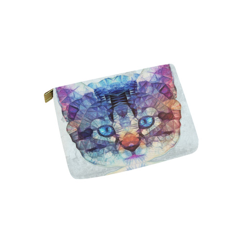 abstract kitten, cat Carry-All Pouch 6''x5''