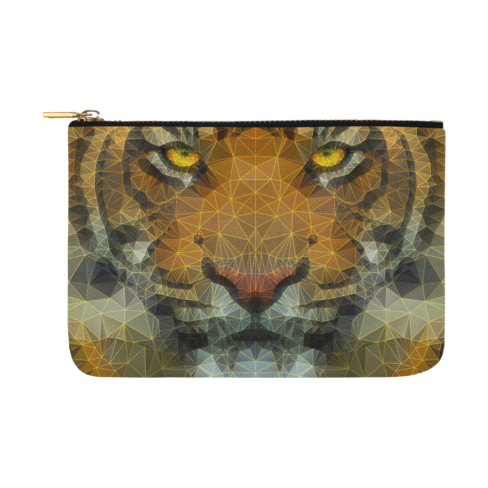 polygon tiger Carry-All Pouch 12.5''x8.5''