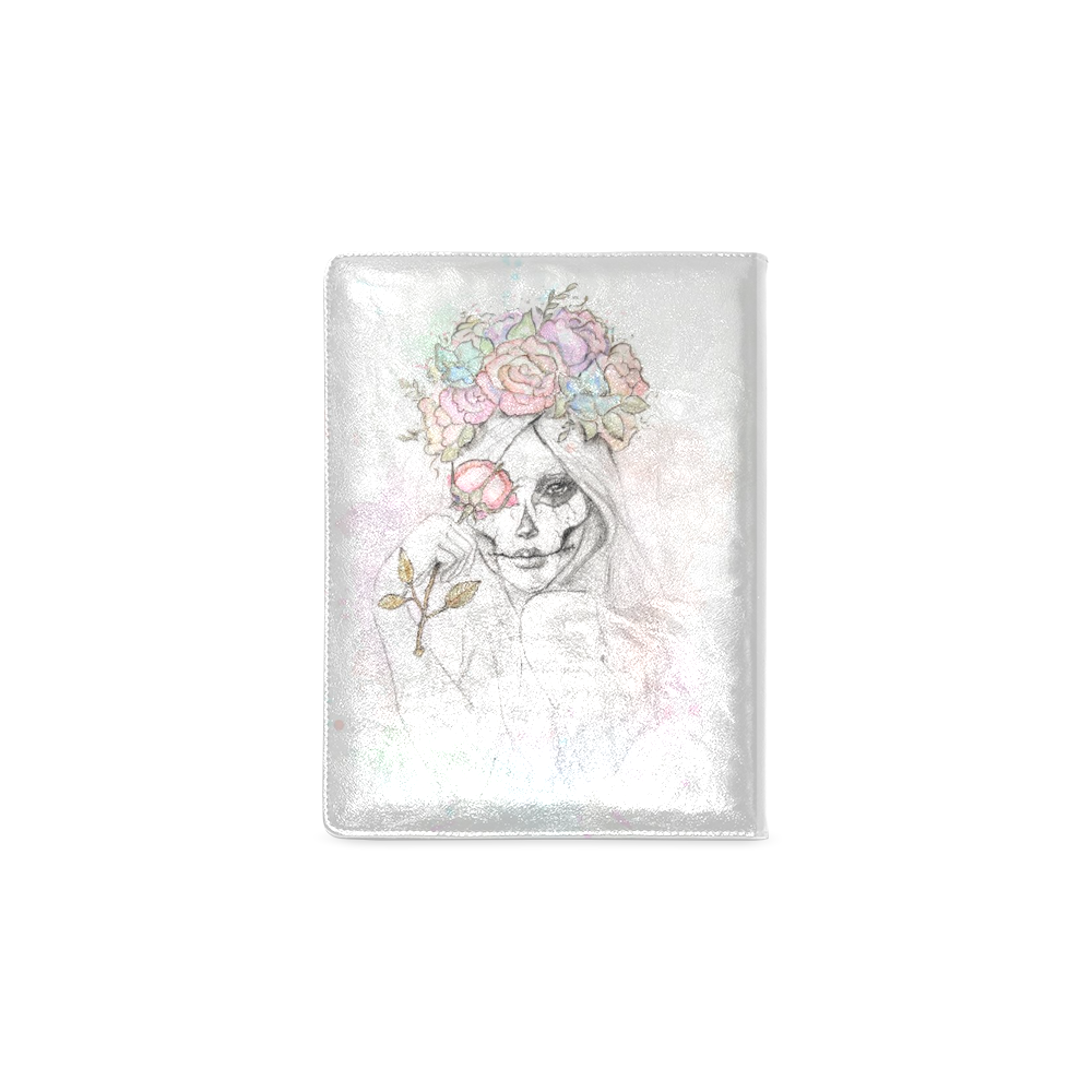 Boho Queen, skull girl, watercolor woman Custom NoteBook B5