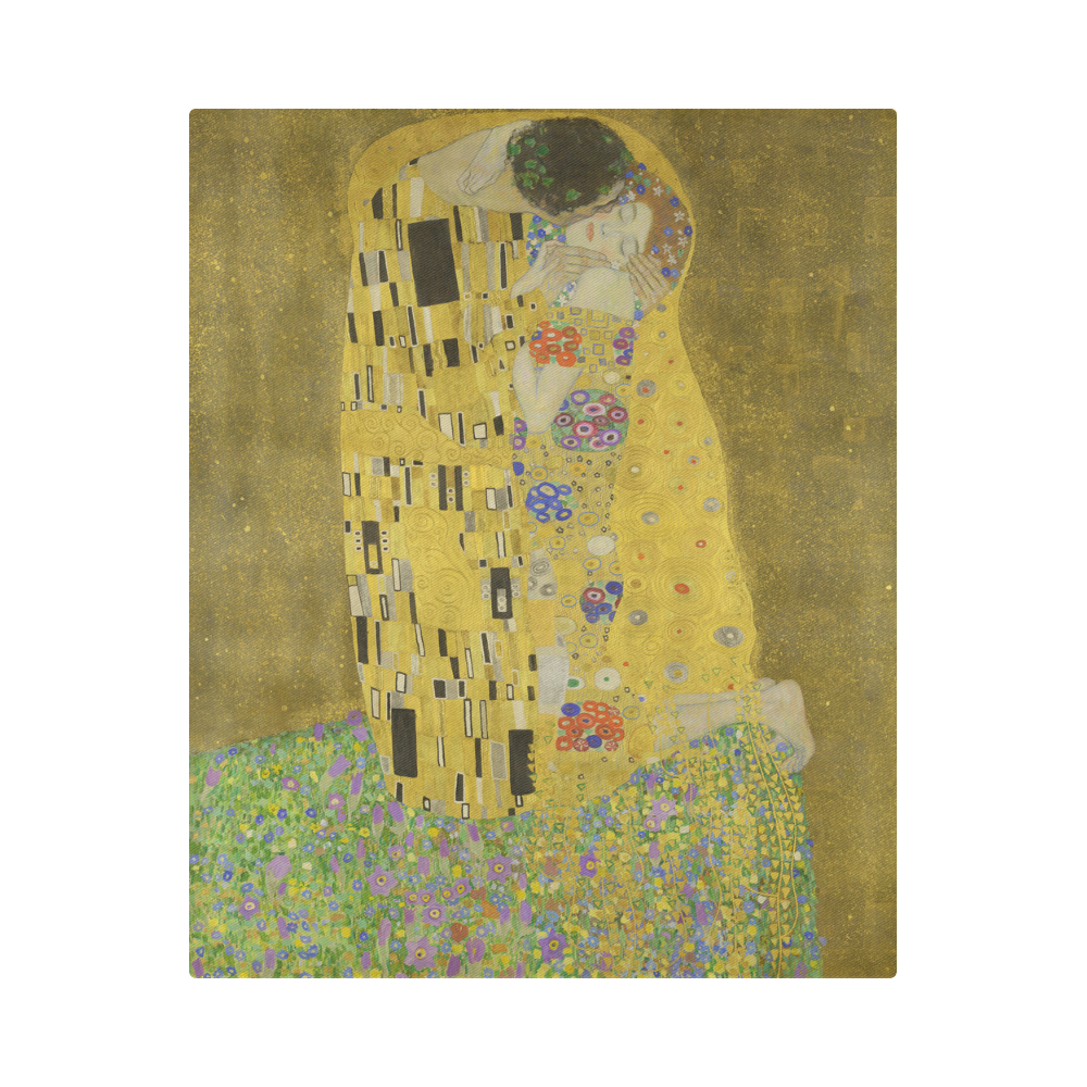 Gustav Klimt The Kiss Duvet Cover 86"x70" ( All-over-print)