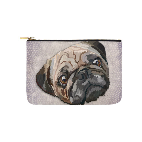 pug love Carry-All Pouch 9.5''x6''