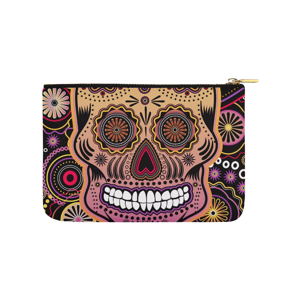 candy sugar skull Carry-All Pouch 9.5''x6''