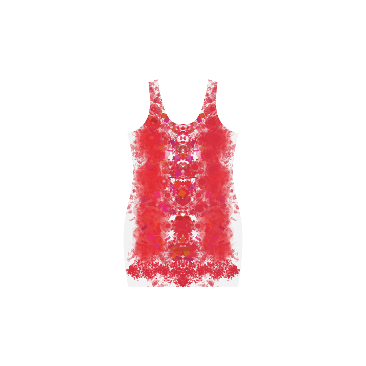 You Choose Mirrored RED Medea Vest Dress (Model D06)