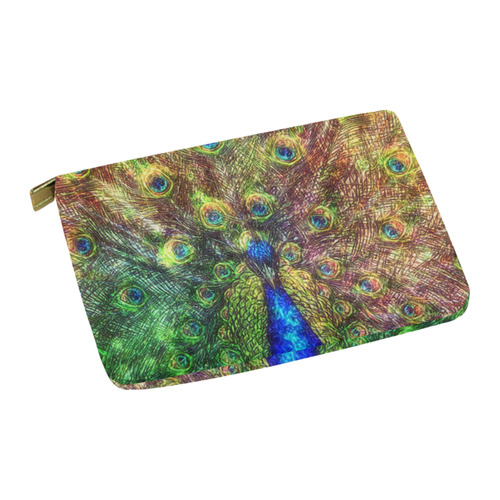 peacock Carry-All Pouch 12.5''x8.5''