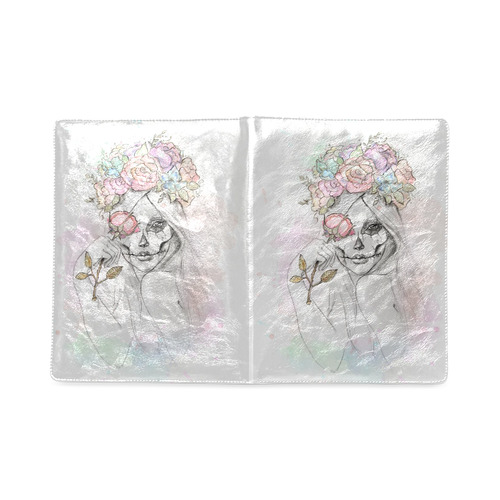 Boho Queen, skull girl, watercolor woman Custom NoteBook B5