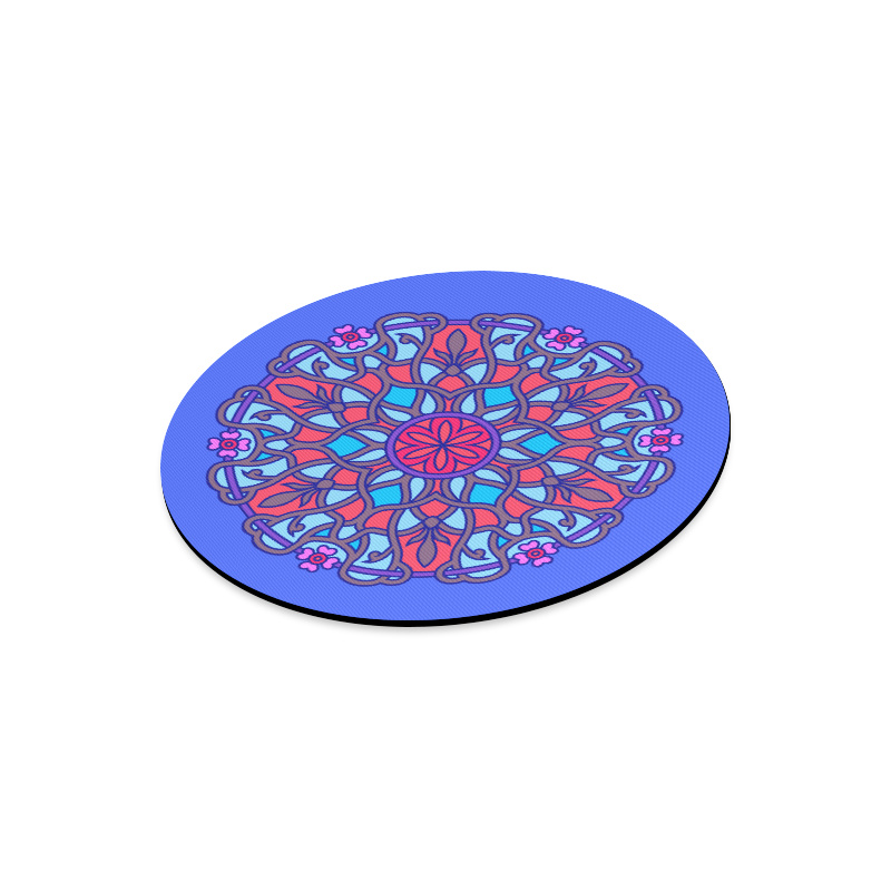 New in Shop : Arrivals for christmas. Hand-drawn Mandala Art with ornaments. New in shop. High-quali Round Mousepad