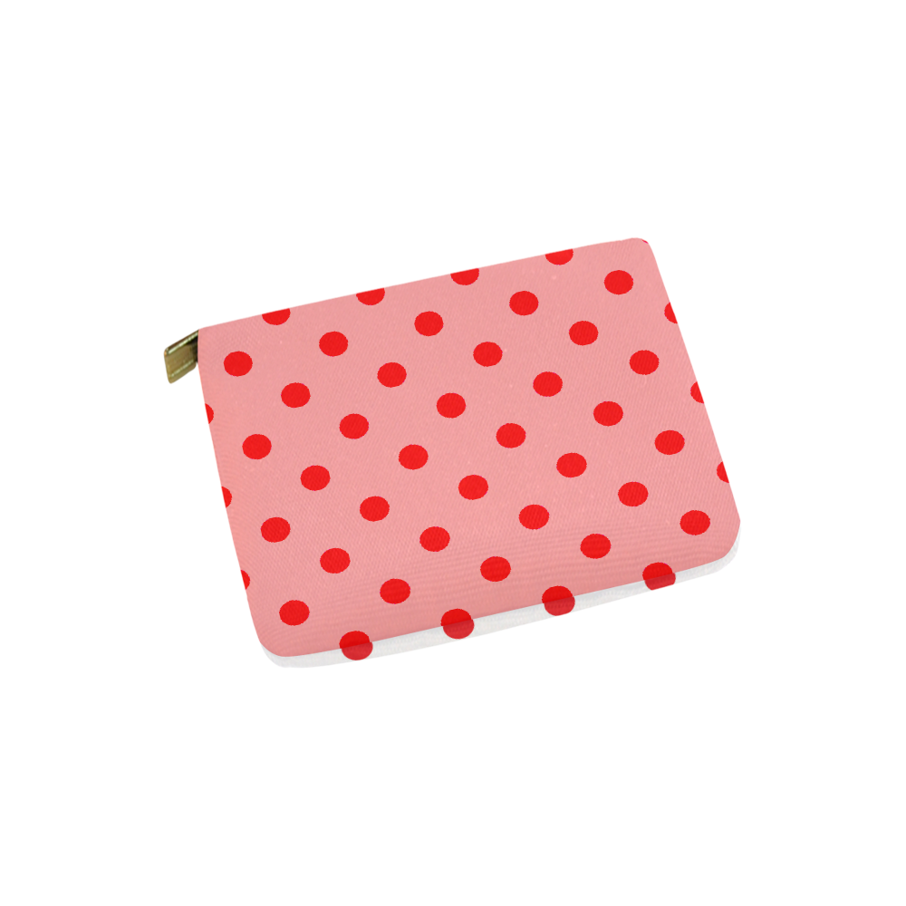 Arrivals! New old dots fashion bag edition. Designers line with artistic red 2016 edition Carry-All Pouch 6''x5''