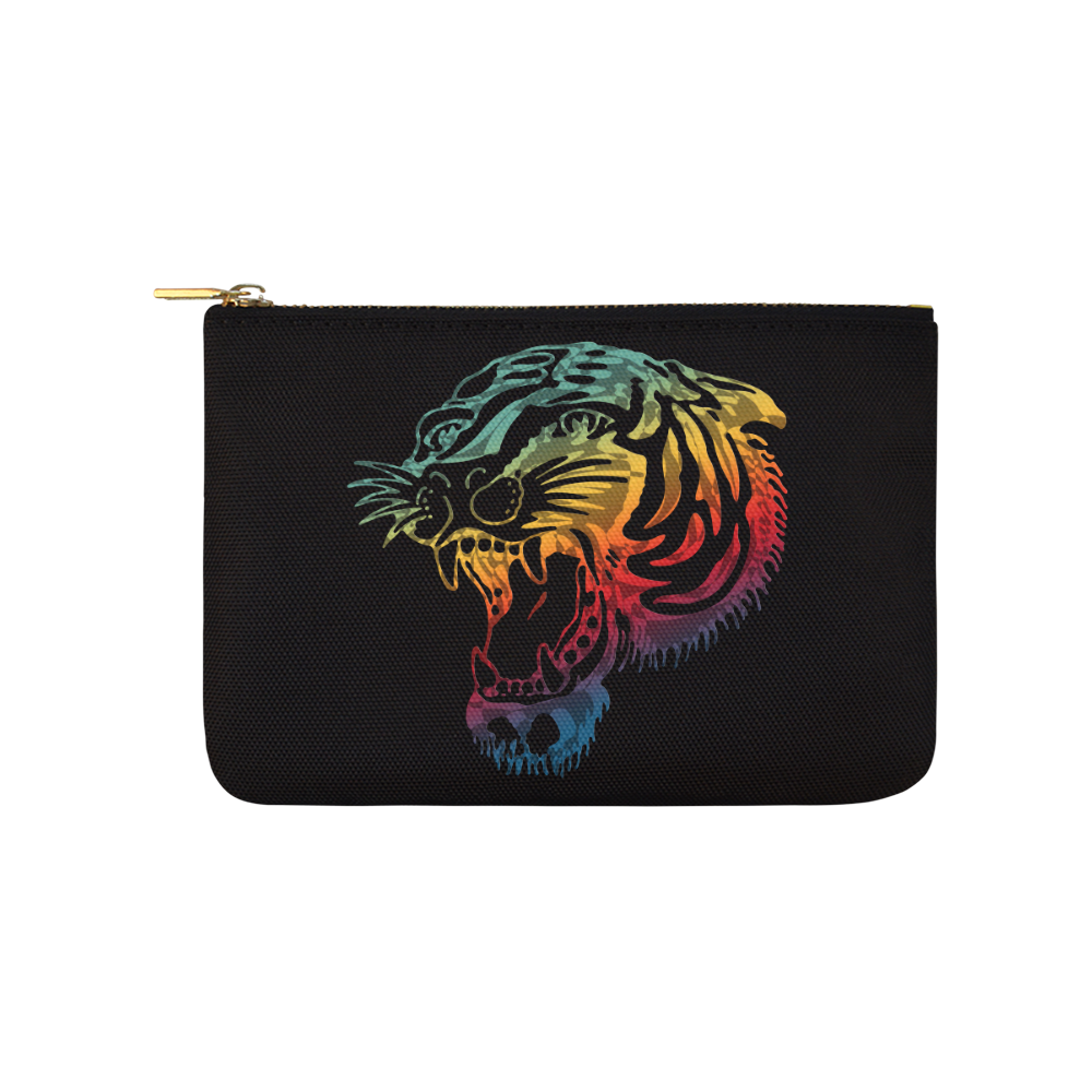 Roaring Tiger Tattoo colored Carry-All Pouch 9.5''x6''