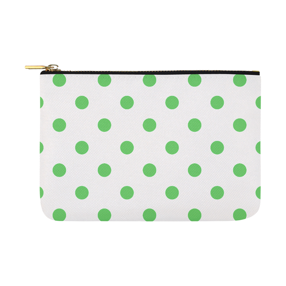 Luxury designers original bag with Dots. New edition available! Green art Carry-All Pouch 12.5''x8.5''