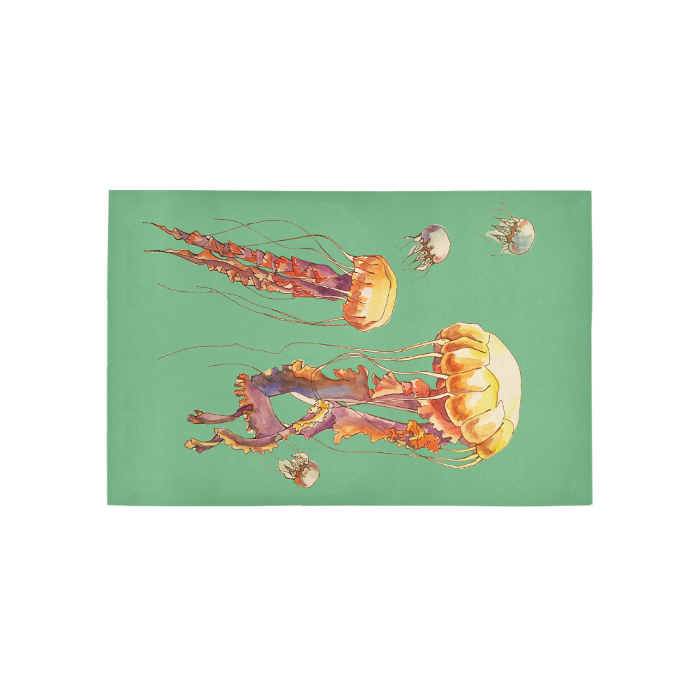 world of jellyfish Area Rug 5'x3'3''