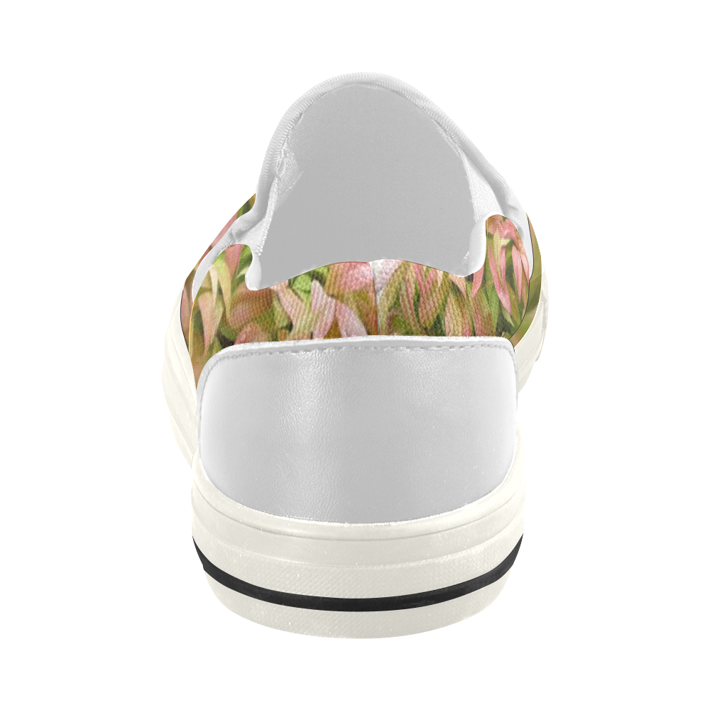 Pot full of colors, watercolors Women's Slip-on Canvas Shoes (Model 019)