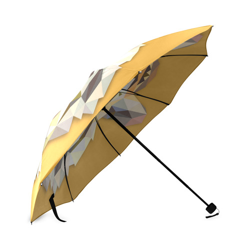 Tiger Abstract Triangles Fine Animal Art Foldable Umbrella (Model U01)