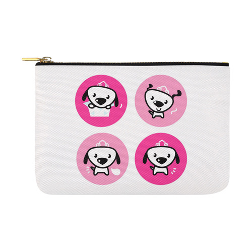 New in shop : Cute dogs illustration. Original hand-drawn designers edition Carry-All Pouch 12.5''x8.5''
