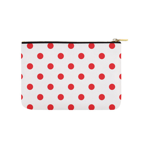 New arrival in Shop : Hand-drawn dots original Bag. Vintage grey edition with red. Inspired with 60s Carry-All Pouch 9.5''x6''