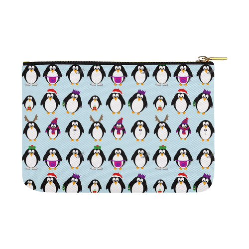 Christmas Party Penguins Carry-All Pouch 12.5''x8.5''