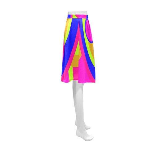 Coloured Circles Athena Women's Short Skirt (Model D15)