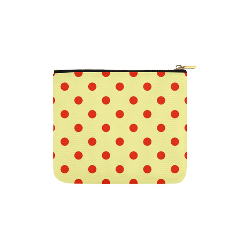 Arrivals! New old dots fashion bag edition. Designers line with artistic red 2016 edition Carry-All Pouch 6''x5''