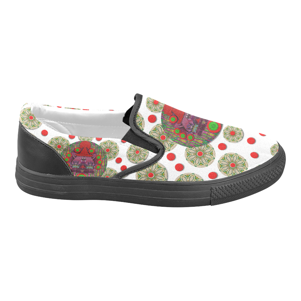 Boys in the wooden star forest Slip-on Canvas Shoes for Men/Large Size (Model 019)