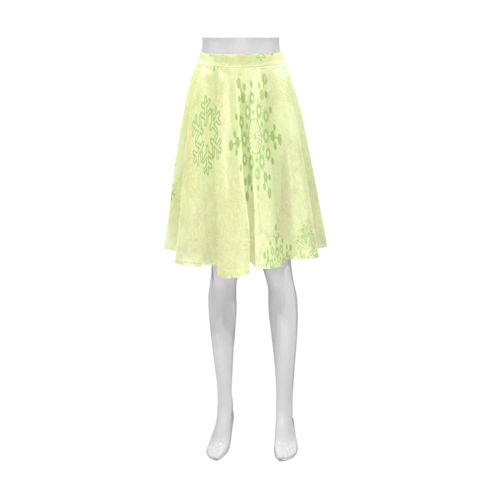 Winter bokeh, soft Athena Women's Short Skirt (Model D15)