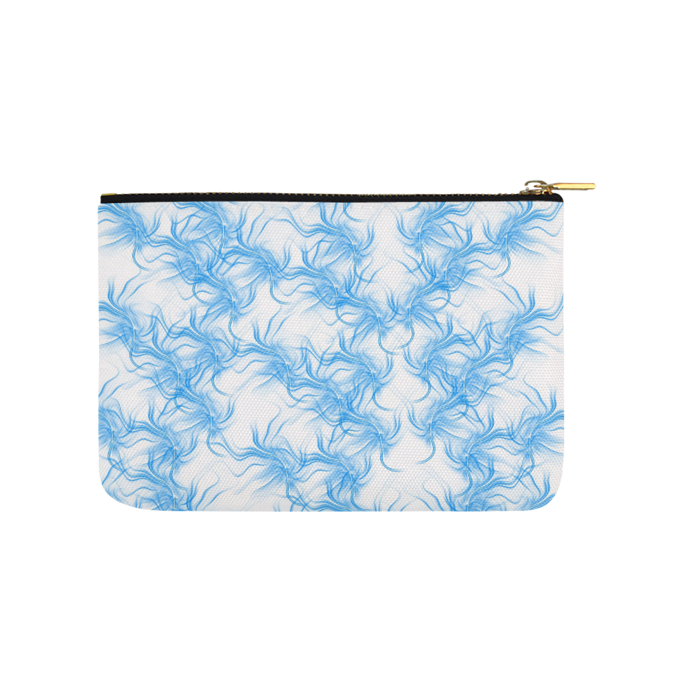 Smoke Blue Flames Carry-All Pouch 9.5''x6''