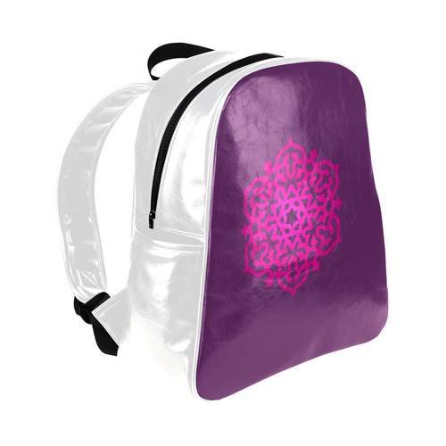 New arrival in Shop : luxury designers purple Bag with mandala-art. New shop arrival for 2016 Multi-Pockets Backpack (Model 1636)