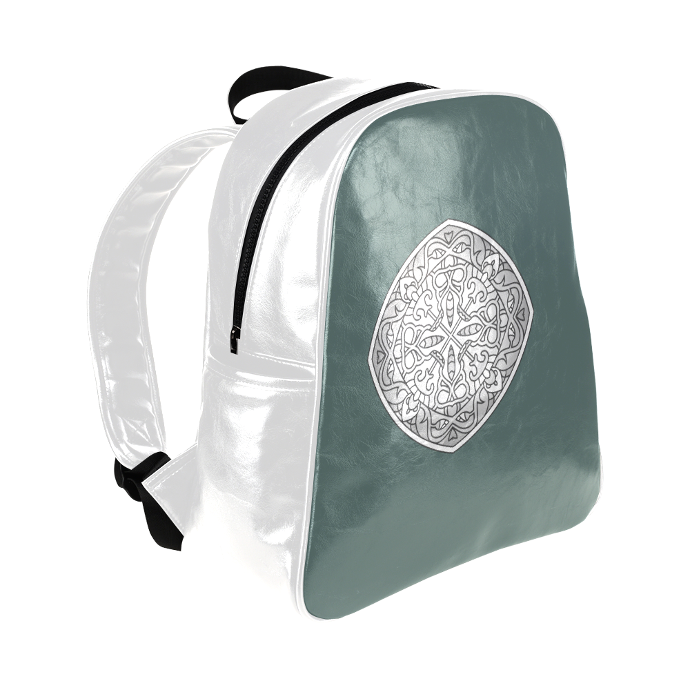 New backpack in Shop : Designers edition with hand-drawn Original Mandala Art available Multi-Pockets Backpack (Model 1636)