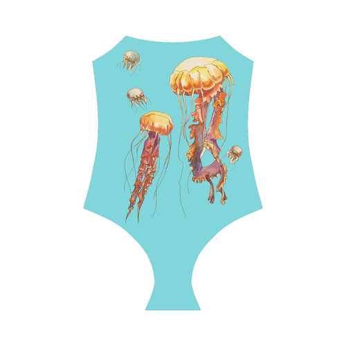 world of jellyfish Strap Swimsuit ( Model S05)