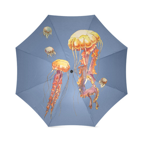 world of jellyfish Foldable Umbrella (Model U01)