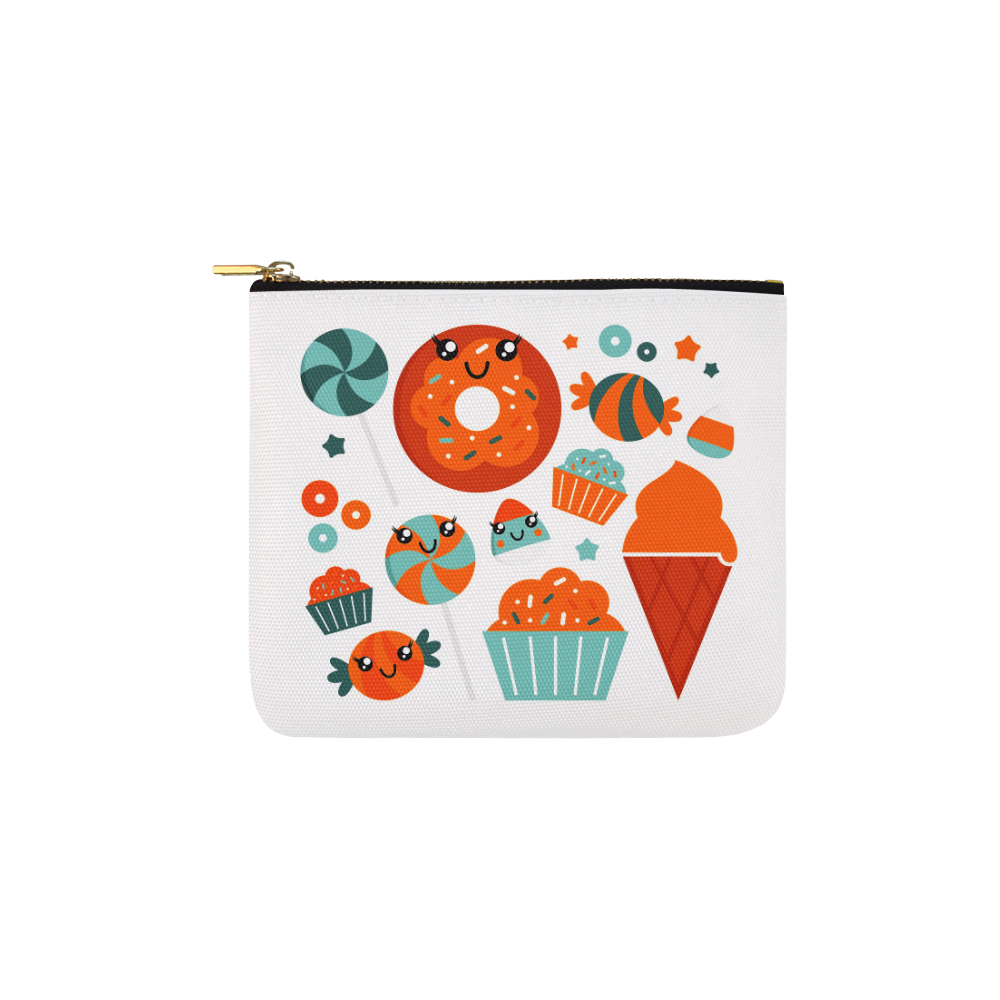 Sweet artistic bag edition : Doughnuts illustration with hand-drawn Original art series. From author Carry-All Pouch 6''x5''