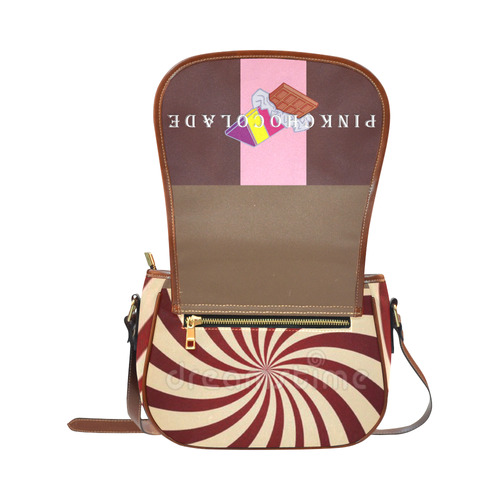 Chocolade Swirl Saddle Bag/Large (Model 1649)