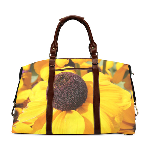 Yellow Flowers Classic Travel Bag (Model 1643) Remake