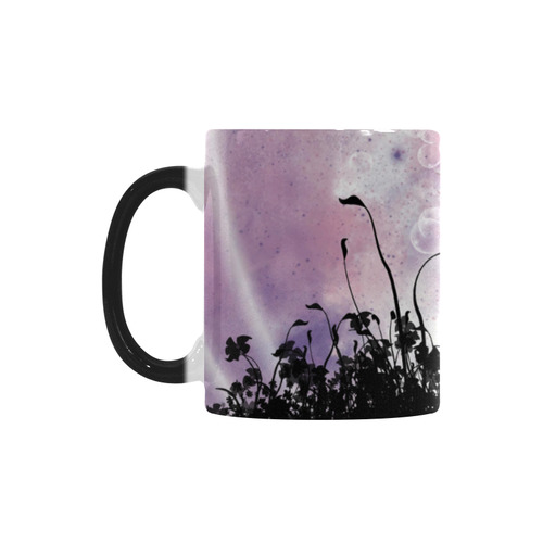 Pink Fairy Silhouette with bubbles Custom Morphing Mug