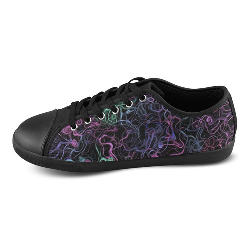 abstract fibers 2 Canvas Shoes for Women/Large Size (Model 016)