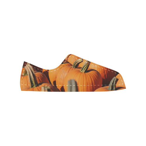 Pumpkin Patch Canvas Women's Shoes/Large Size (Model 018)