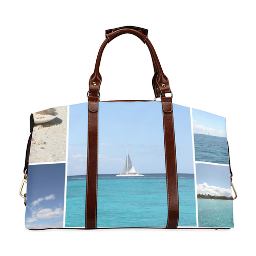 Isla Saona Caribbean Photo Collage Classic Travel Bag (Model 1643) Remake