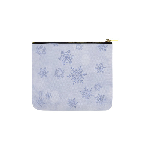 Winter bokeh, light blue Carry-All Pouch 6''x5''