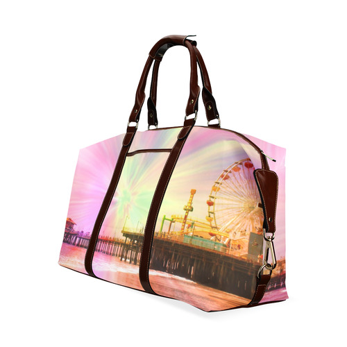 Pink Explosion Santa Monica Pier Classic Travel Bag (Model 1643) Remake