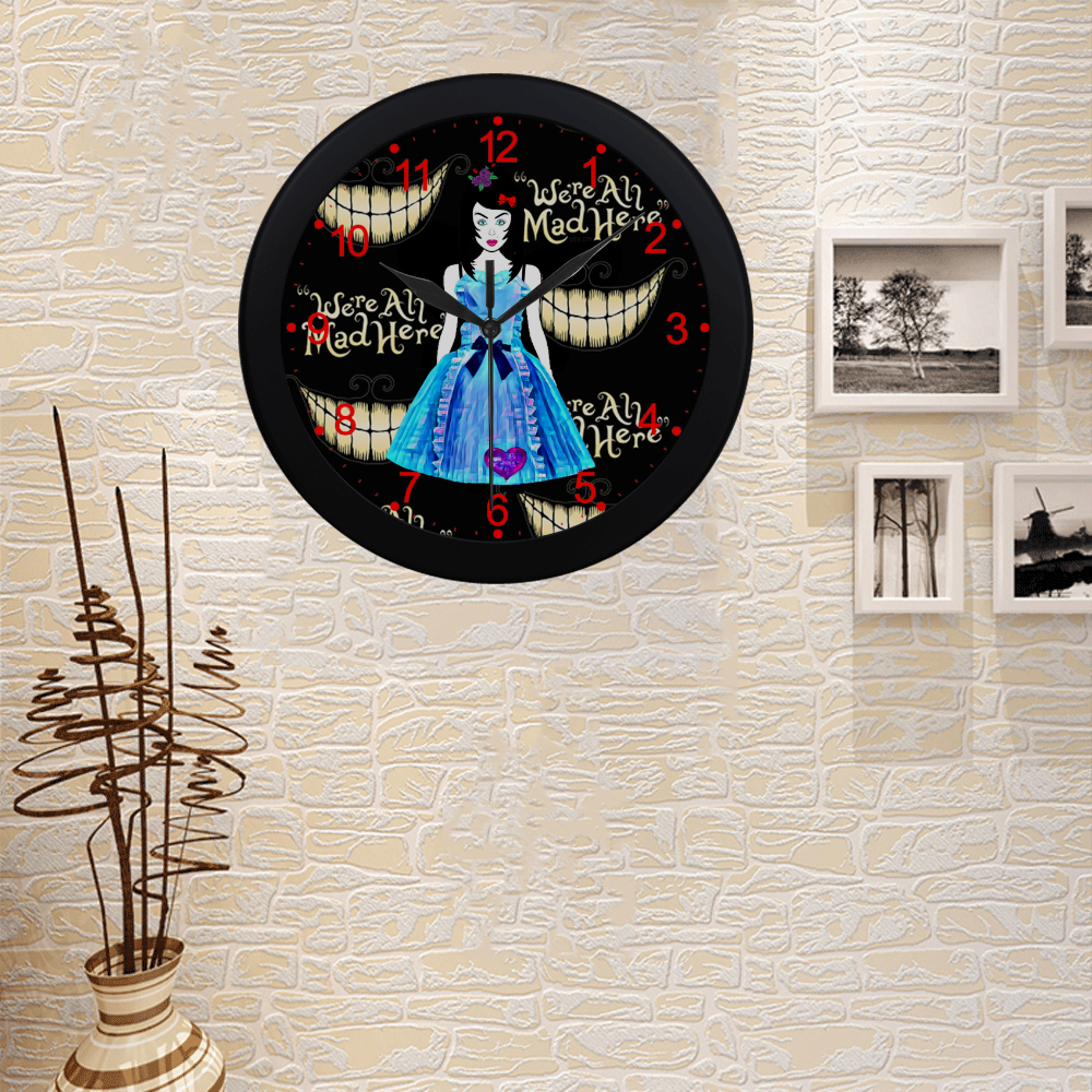 alice clock Circular Plastic Wall clock