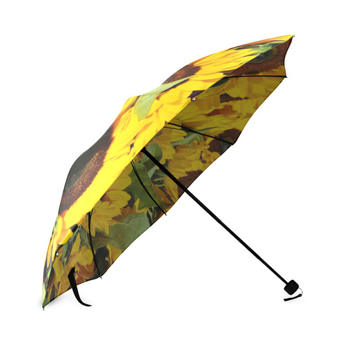 Yellow Sunflowers Foldable Umbrella (Model U01)