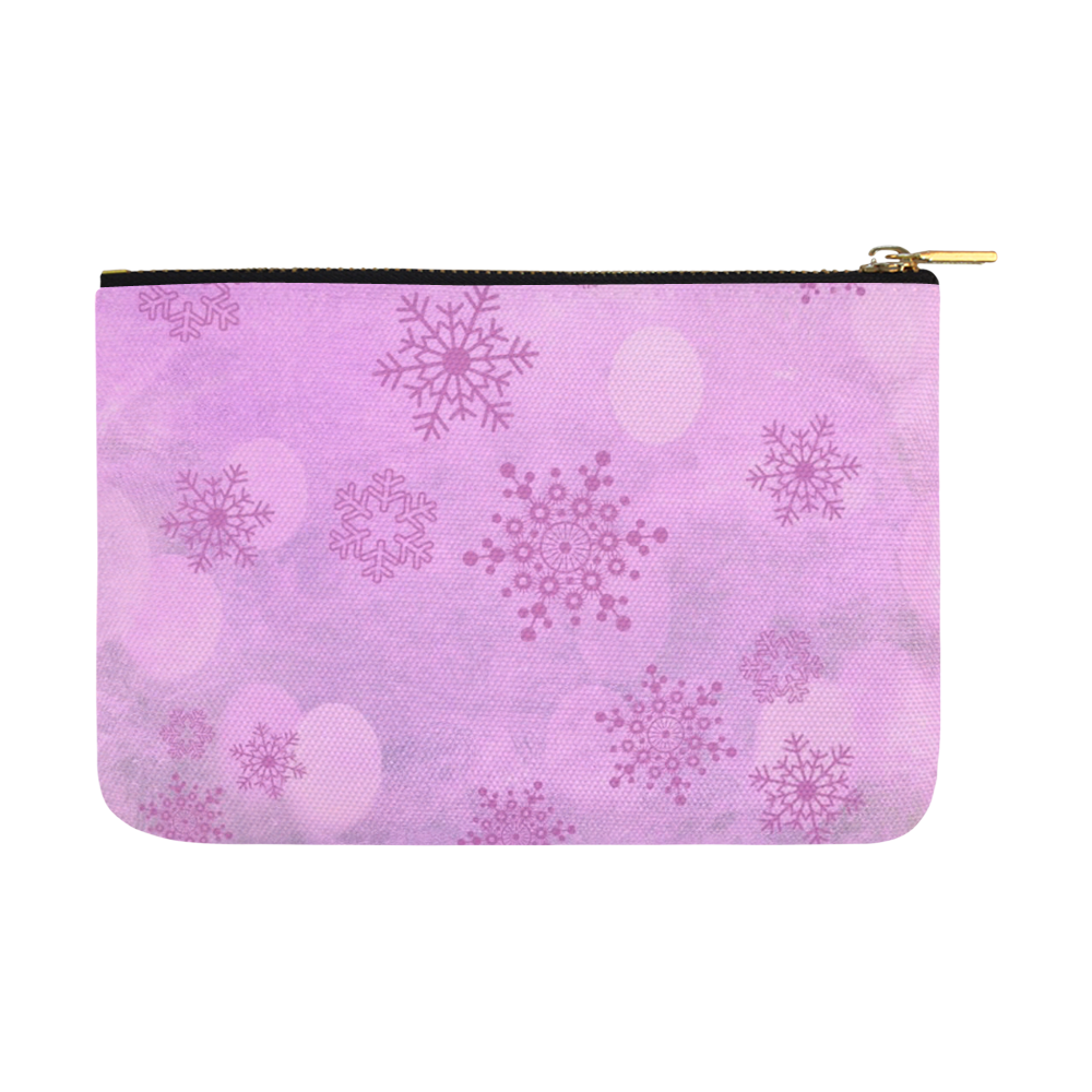 Winter bokeh, pink Carry-All Pouch 12.5''x8.5''