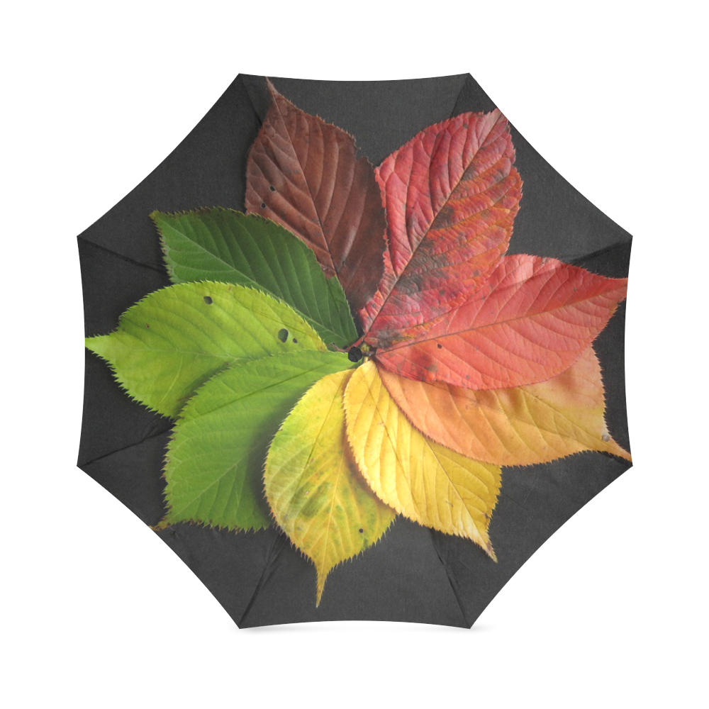 Autumn Leaves Foldable Umbrella (Model U01)