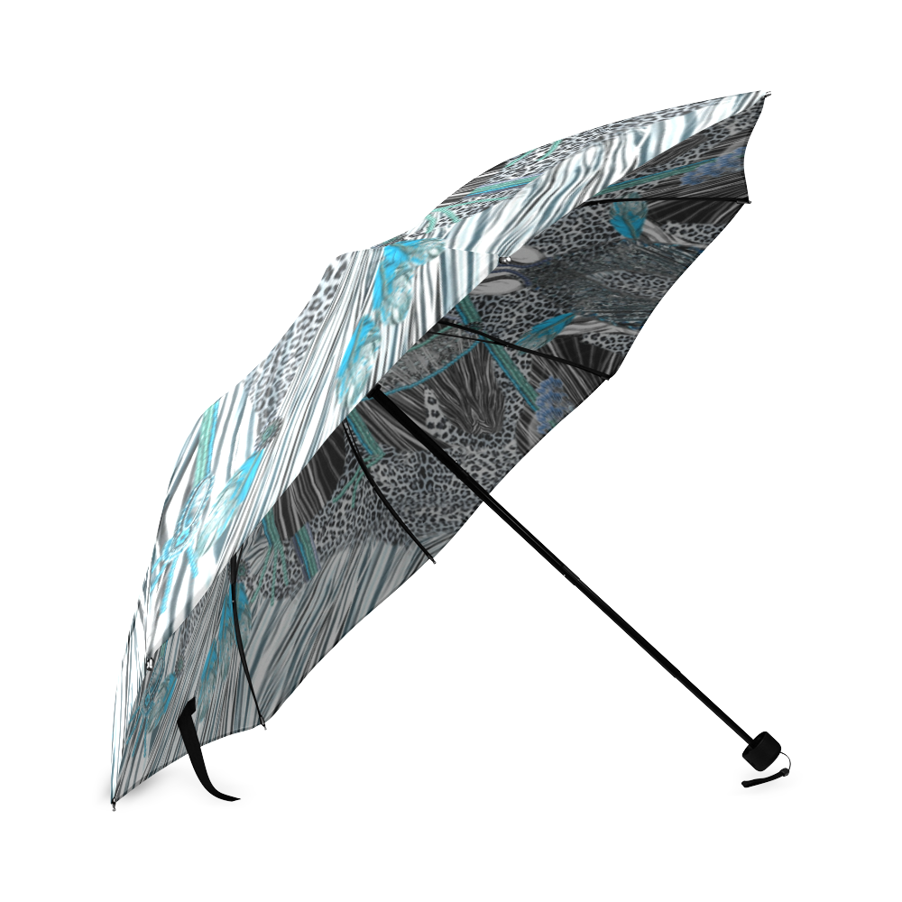 crazy jugle7 artsd Foldable Umbrella (Model U01)