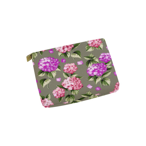 Beautiful Hydrangea Flower Floral Pattern Carry-All Pouch 6''x5''