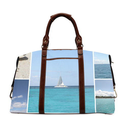 Isla Saona Caribbean Photo Collage Classic Travel Bag (Model 1643) Remake