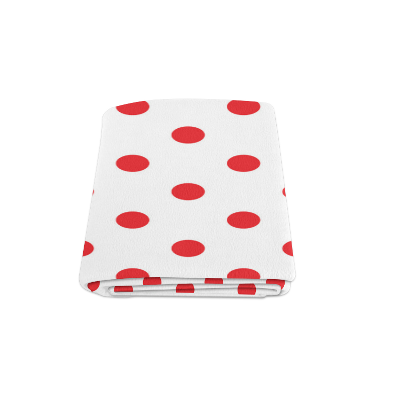 New blanket! Vintage dots original version : red and white 60s inspired art Collection Blanket 58"x80"